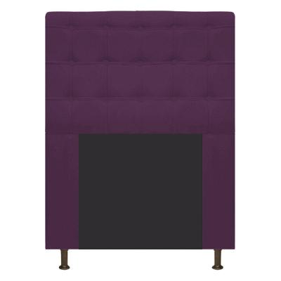 Cabeceira Estofada Dama 90 Cm Solteiro Roxo Adj Decor
