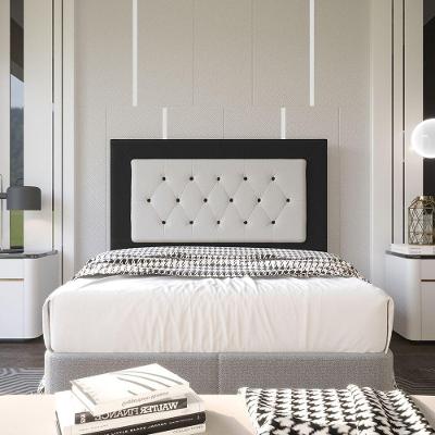 Cabeceira Casal 1,40m Havana Suede Preto Dal Poz Estofados