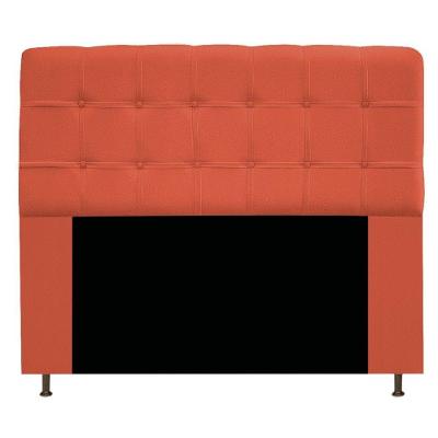 Cabeceira Estofada Mel 195 Cm King Size Suede Terracota