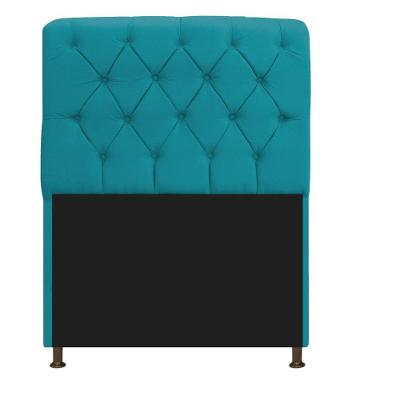 Cabeceira Estofada Lady 90cm Solteiro c/ Capitone Suede