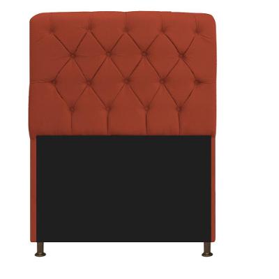 Cabeceira Estofada Lady 90cm Solteiro c/ Capitone Suede