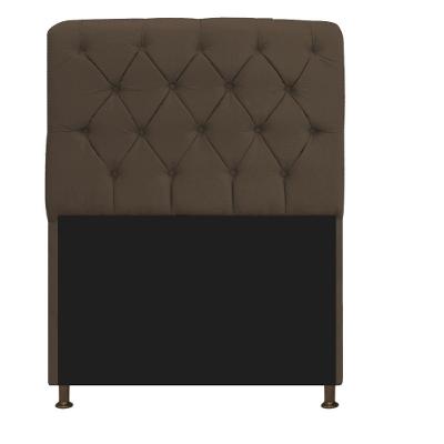 Cabeceira Estofada Lady 90cm Solteiro c/ Capitone Suede