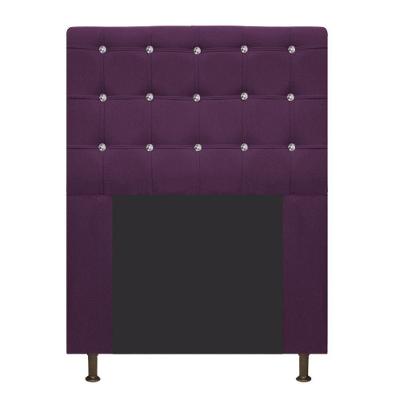 Cabeceira Estofada Dama 90cm Solteiro Suede Roxo