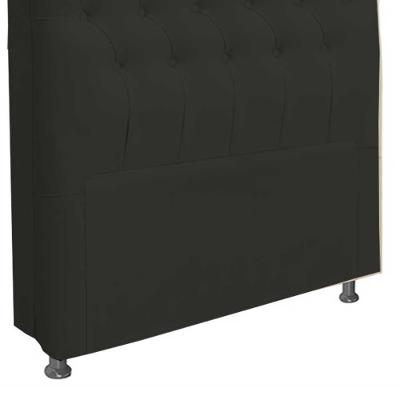 Cabeceira Paris Para Cama Box Solteiro 100 Cm Corino Preto