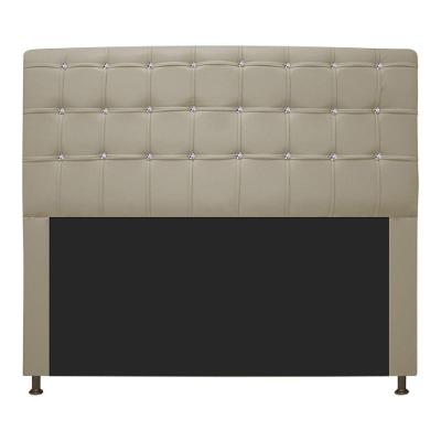 Cabeceira Estofada Dama 140 cm Casal Bege
