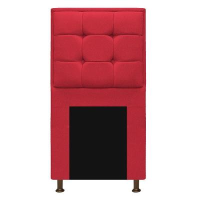 Cabeceira Copenhague 90cm Solteiro Suede Vermelho Adj Decor