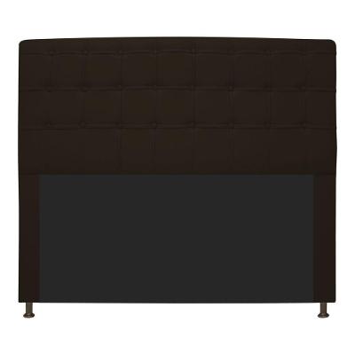 Cabeceira Estofada Dama 195 Cm King Size Marrom