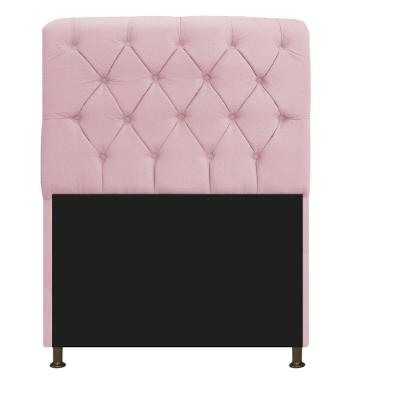 Cabeceira Estofada Lady 90cm Solteiro c/ Capitone Suede
