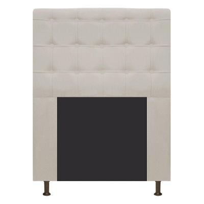 Cabeceira Estofada Dama 90 Cm Solteiro Suede Bege