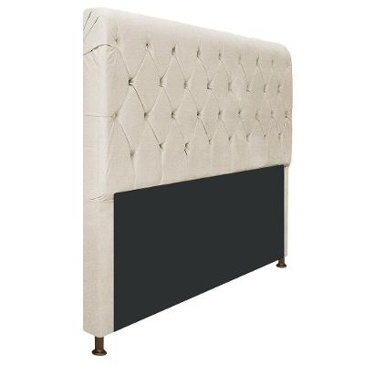 Cabeceira Cristal 195cm King Size Corano Bege