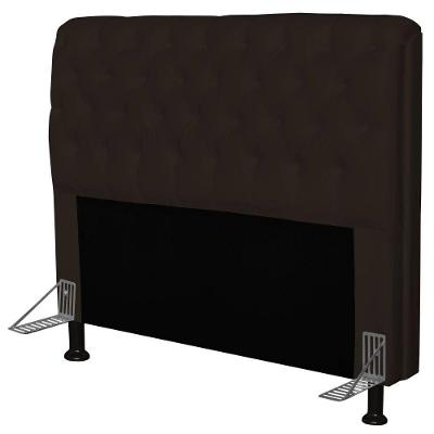 Cabeceira Paris Box Casal 195cm Paris Corino Marrom