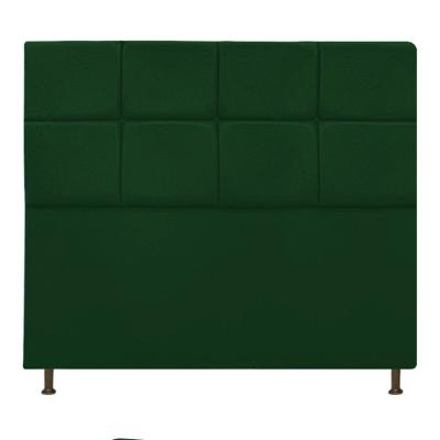Cabeceira Estofada Damares 140cm Casal com Botonê Verde