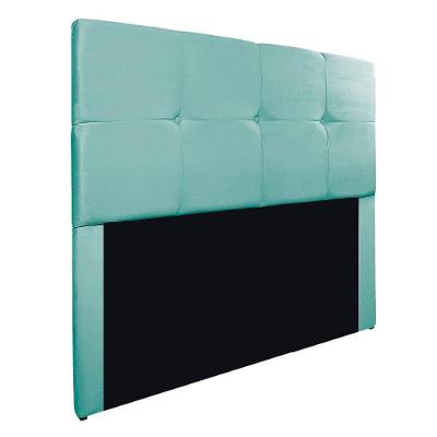 Cabeceira Solteiro Marseille P02 90 Cm Suede Azul Tiffany