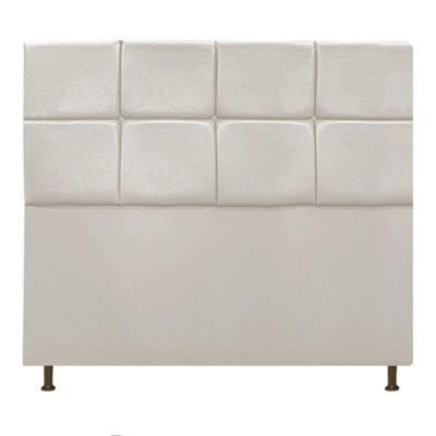 Cabeceira Estofada Damares 140 Cm Casal Suede Bege