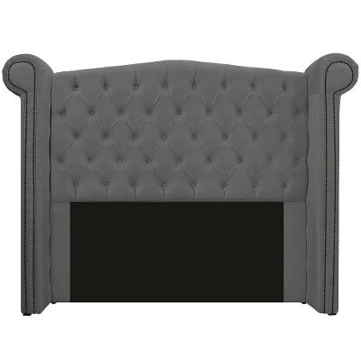 Cabeceira Estofada Veneza 195 Cm King Size Suede