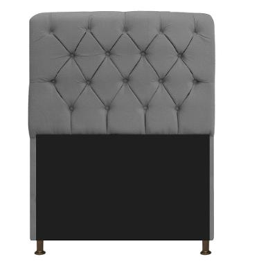 Cabeceira Estofada Lady 90cm Solteiro c/ Capitone Suede