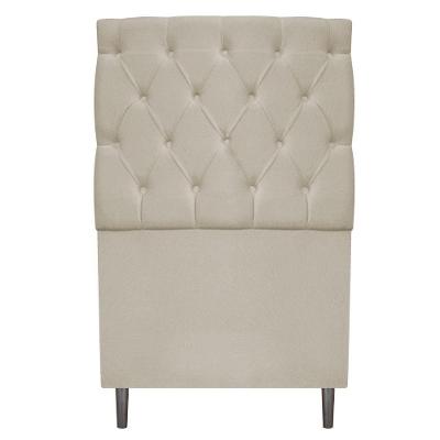 Cabeceira Estofada Liverpool 90 Cm Suede Bege Adj Decor