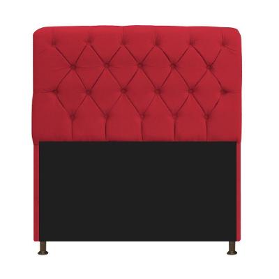 Cabeceira Estofada Lady 140cm Solteiro c/ Capitone Suede