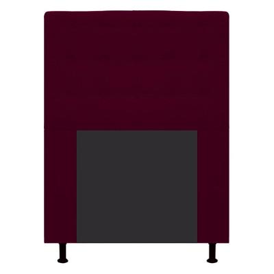 Cabeceira Estofada Dama 90 Cm Solteiro Suede Bordô