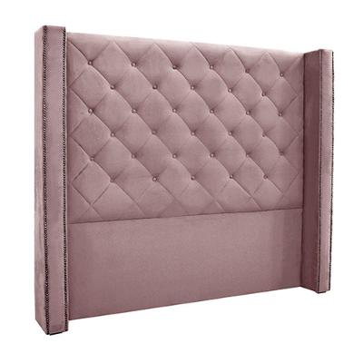 Cabeceira Queen Size 1,84m Loewe Veludo Lilás - Gran Belo