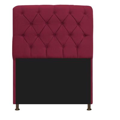 Cabeceira Estofada Lady 90cm Solteiro c/ Capitone Suede