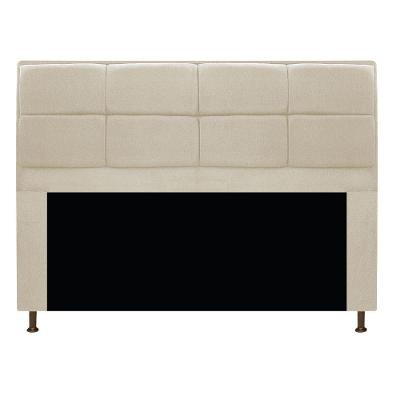 Cabeceira Munique 160cm Queen Size Suede Bege Adj Decor