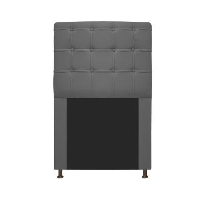 Cabeceira Estofada Dama 90 Cm Solteiro Corano Cinza