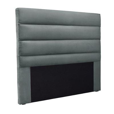 Cabeceira King Size 1,95m Guess Veludo Cinza Gran Belo