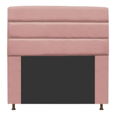 Cabeceira Estofada Turim 140cm Casal Suede Rosê