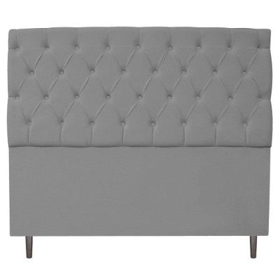 Cabeceira Estofada Liverpool 195cm King Corano Cinza