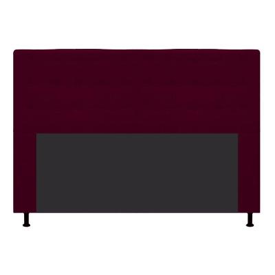 Cabeceira Estofada Dama 140cm Casal Suede Bordô