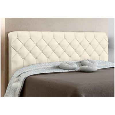Cabeceira Box Casal 160cm Paris Amassado Bege