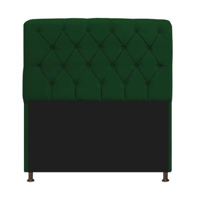 Cabeceira Estofada Lady 140cm Solteiro c/ Capitone Suede