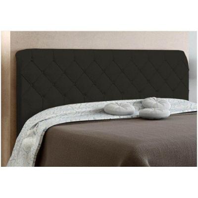 Cabeceira Box Casal 140cm Paris Amassado Chocolate