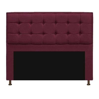 Cabeceira Copenhague 160cm Queen Size Suede Bordô