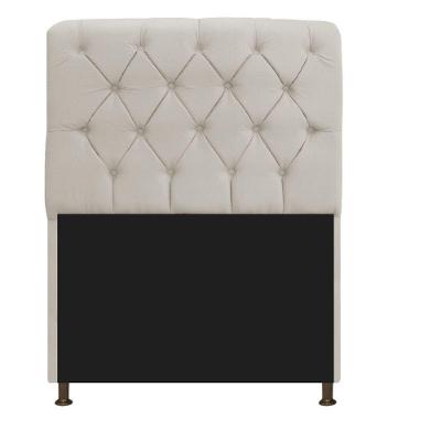 Cabeceira Estofada Lady 90cm Solteiro c/ Capitone Suede