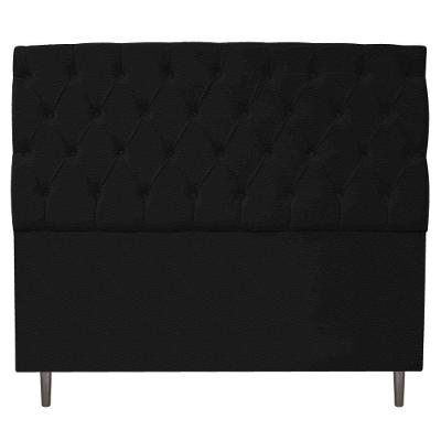 Cabeceira Estofada Liverpool 195cm King Corano Preto