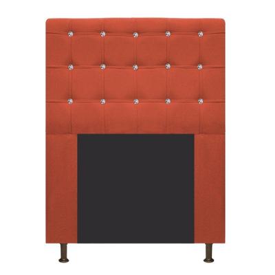 Cabeceira Estofada Dama 90cm Solteiro Suede Terracota