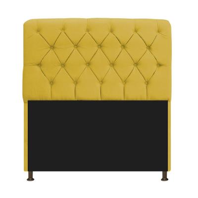 Cabeceira Estofada Lady 140cm Solteiro c/ Capitone Suede