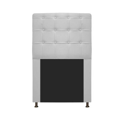 Cabeceira Estofada Dama 90 Cm Solteiro Corano Branco