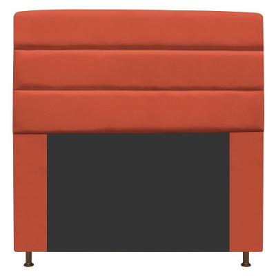 Cabeceira Estofada Turim 160cm Queen Size Suede Terracota