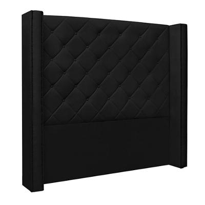 Cabeceira Queen Size 1,84m Loewe Pu Preto - Gran Belo