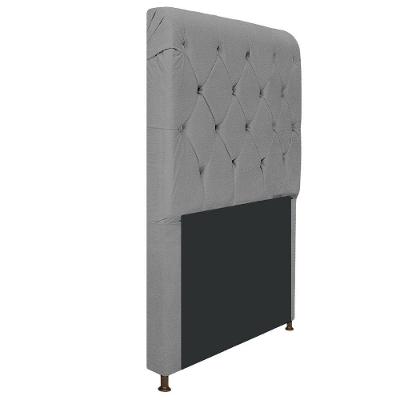 Cabeceira Cristal 90cm Solteiro Corano Cinza