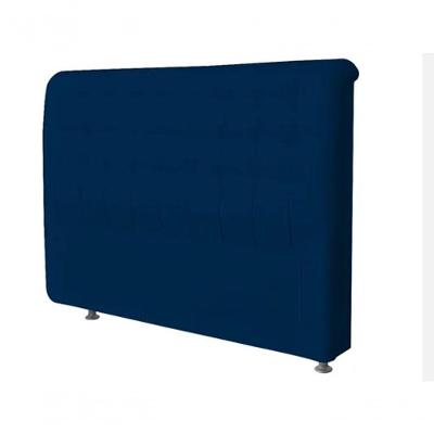 Cabeceira Dama 1,95 Cm Cama Box King Size Suede Azul Marinho
