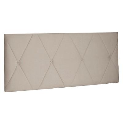 Cabeceira Painel Queen 1,60m Aquilla Suede Bege