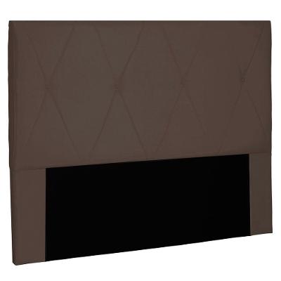 Cabeceira Queen 1,60m Aquilla Suede Marrom Café