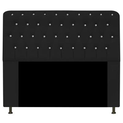 Cabeceira Estofada Lady Com Strass 160cm Queen Size Corano