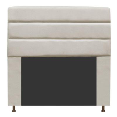 Cabeceira Estofada Turim 140cm Casal Suede Bege
