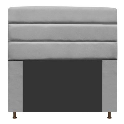 Cabeceira Estofada Turim 140cm Casal Suede Cinza