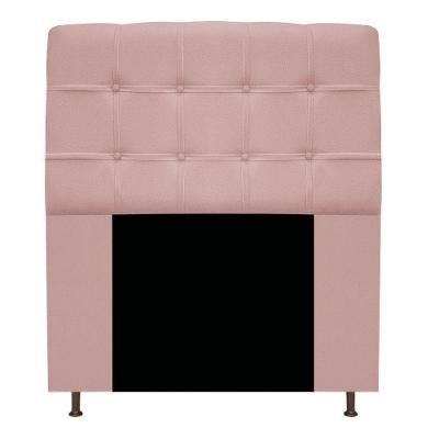 Cabeceira Estofada Mel 90cm Solteiro Suede Rosê